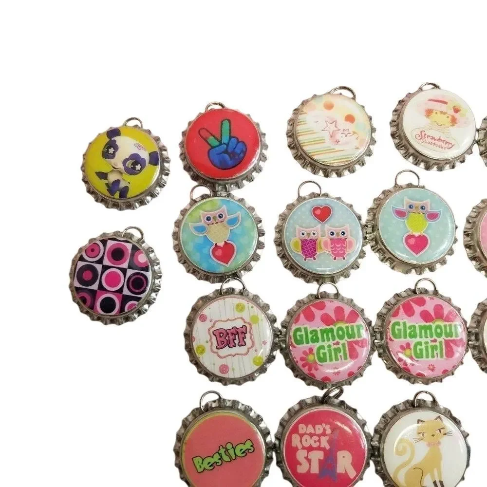 Bottle cap charms